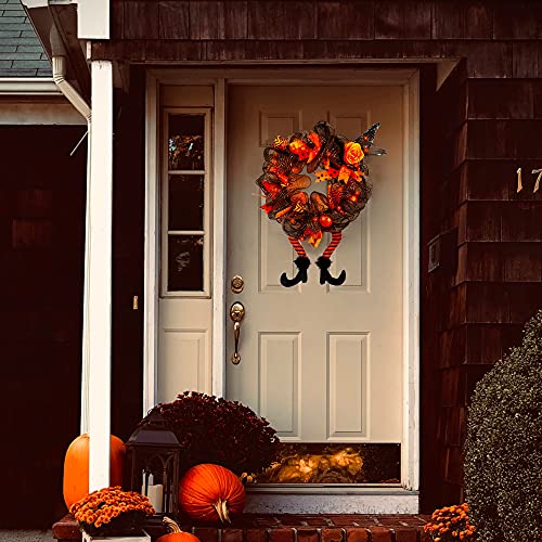 Halloween Wreaths w/ 30 LEDs for Home Decoration