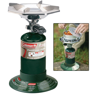 Portable Bottle top 1 Burner Propane Camping Stove w/ Adjustable Burner