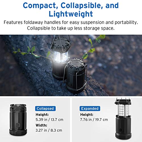 Camping Lantern Battery Powered Led Lights w/ AA Batteries