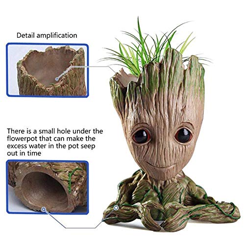 Baby Groot Flower Succulent Planter Cute Green with Hole Pen Holder ON SALE!