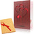 Unique Handmade Walnut Wood Love Greeting Card w/ Unique Gift Card Box for Valentine's Day