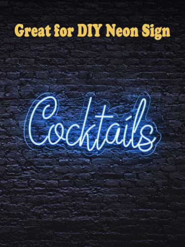 Neon LED Strip Light 16.4ft/5m 12V DC 600 LEDs Waterproof Flexible