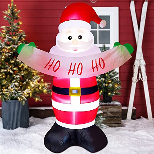 6ft Santa Claus Christmas Inflatables  w/ LEDs