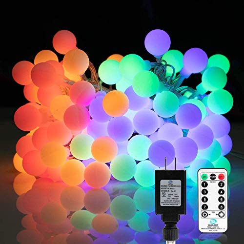 33 Feet 100 Led Mini Globe String Lights, Plug in, 8 Modes w/ Remote