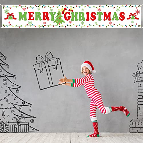 Large Size Merry Christmas Banner Decoration