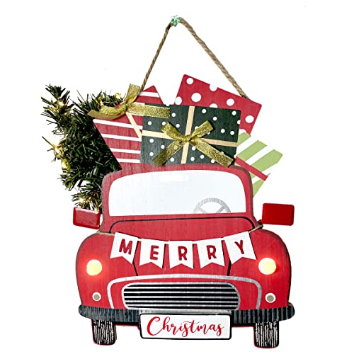 Merry Christmas LED Lighted Hanging Decoration