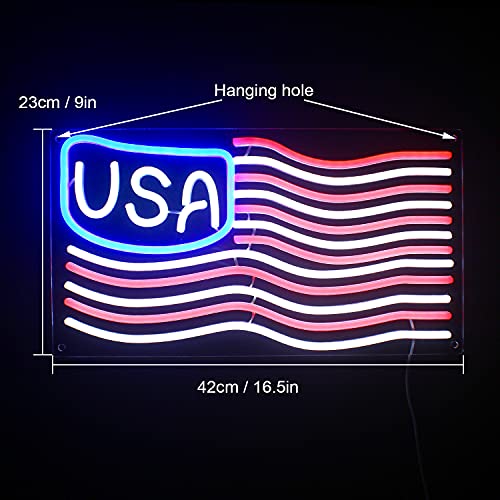 American Flag Neon Sign