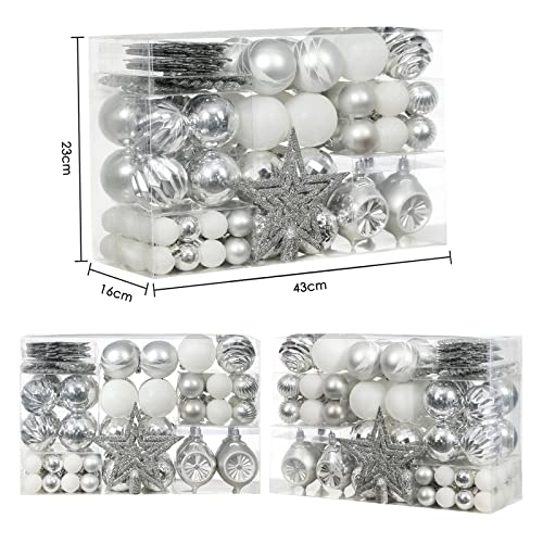 103-Pack Assorted  Christmas Ball Ornaments