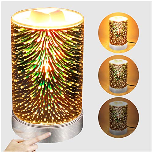 3D Glass Wax Warmer w/ Touch Dimming Control