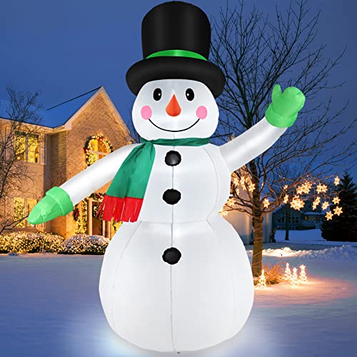 Snowman Christmas Blow Up  LED Lights IP44 Weather Proof Inflatables