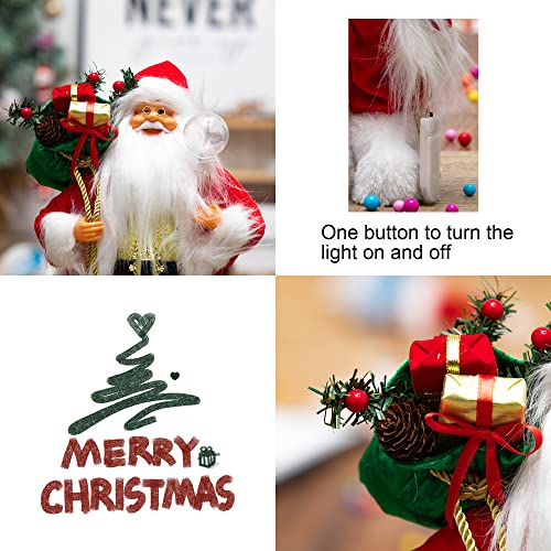 13.8inch Santa Claus Figurines for Christmas Decoration