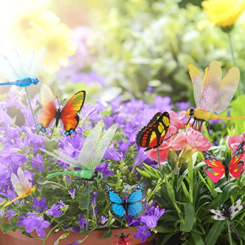 Butterfly Stakes, 50pcs 11.5inch for Garden Decoration