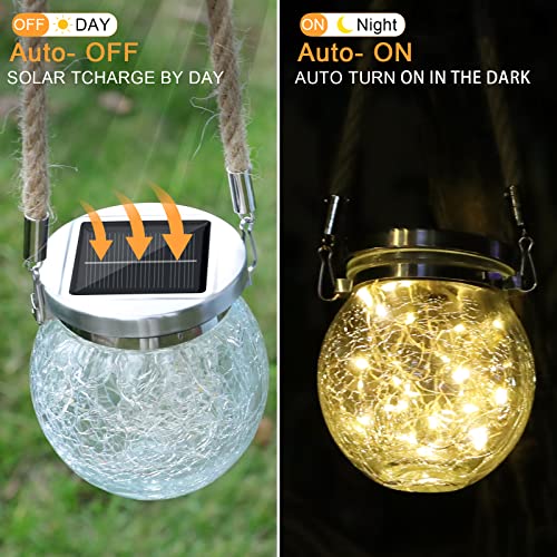 Solar Powered Hanging Christmas Lights