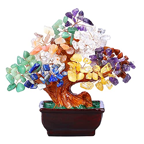 7 Inch 7 Chakra Healing Crystal Feng Shui Good Luck Wealth Money Tree