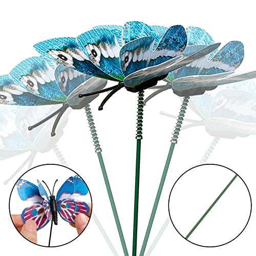 Butterfly Stakes, 50pcs 11.5inch for Garden Decoration