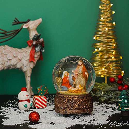 100mm Musical Snow Glitter Water Globe Christmas Decoration