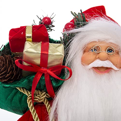 13.8inch Santa Claus Figurines for Christmas Decoration