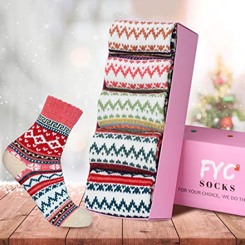 Cozy & Warm Thick Soft Wool Christmas Gift Winter Socks for Women