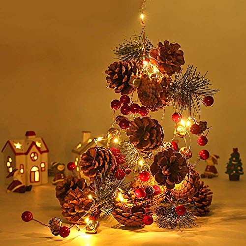 Christmas Garland w/ 20 LED Lights 6.56FT Battery  Operated Christmas Decoration