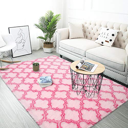 Luxury Indoor Plush Fluffy Rug Extra Soft and Comfy Carpet