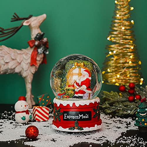 100mm Musical Snow Glitter Water Globe Christmas Decoration