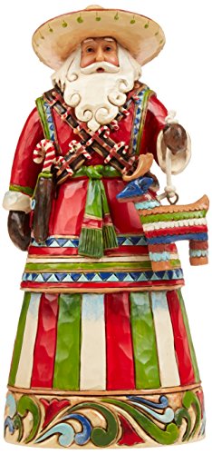 Jim Shore Heartwood Creek Mexican Santa Stone Resin Figurine, 7.25”, 7 1/4", Multicolor