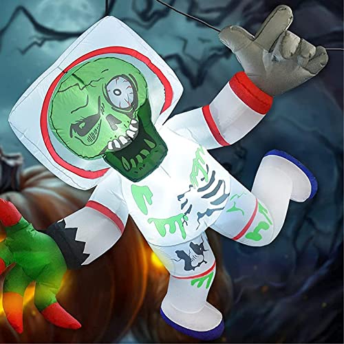 5Feet High Halloween Inflatable Hanging Space Zombie w/ LED