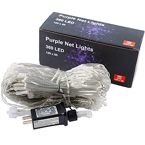 Connectable Christmas/Halloween Net Lights, 12FT x 5FT 360 LED