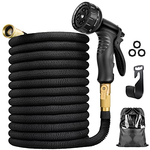 100ft Garden Expandable Hose w/ 10 Function Spray Nozzle