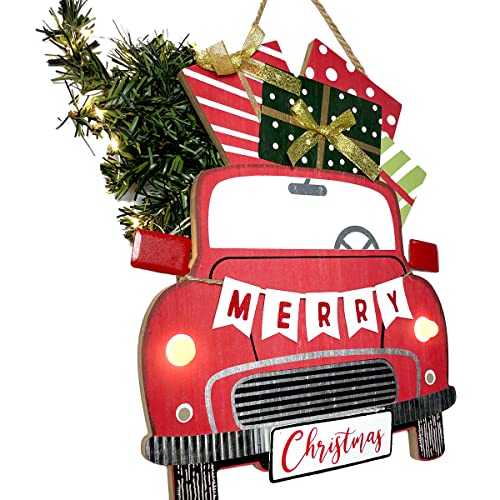 Merry Christmas LED Lighted Hanging Decoration