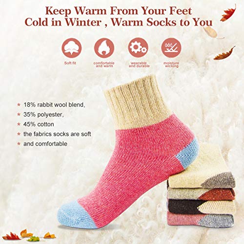 Cozy & Warm Thick Soft Wool Christmas Gift Winter Socks for Women