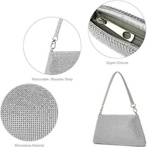 Rhinestone Clutch Purses for Women Bling Evening Bag