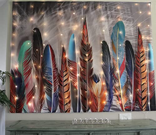 Modern LED Peacock Tapestry