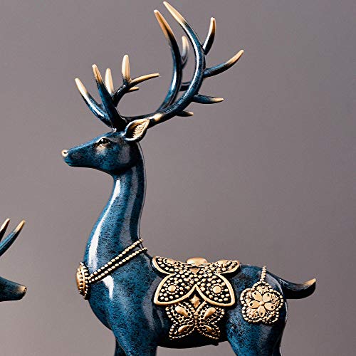 2pcs Modern 11.4" Large Deer Decoration Sculptures