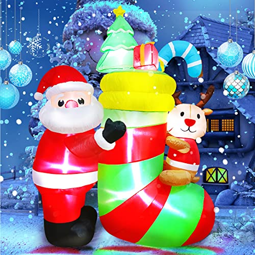 7ft Inflatable Santa Claus Christmas Decoration