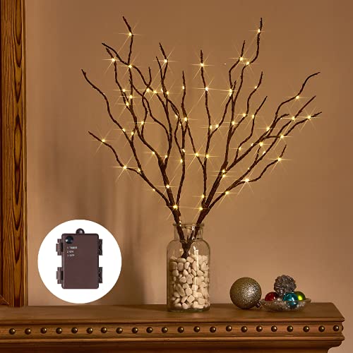 Lighted Branches 18IN 70L LED Fairy Lights, w/ Timer Battery Operated for Home Decoration