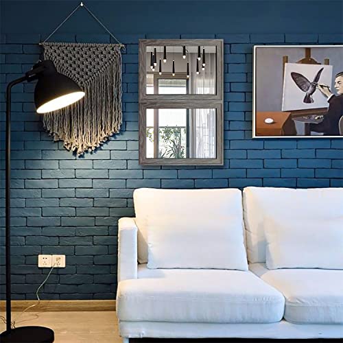 2PCS Farmhouse Frame Accent Wall Mirror (11"X15")