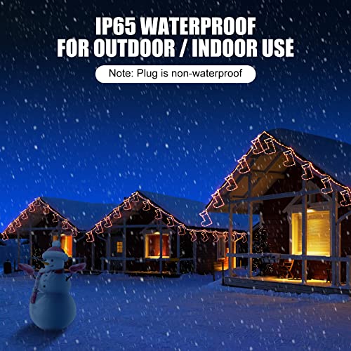 13ft 180 Bulbs Glowing Cord  Christmas Icicle Lights Decoration