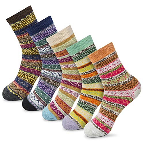 Cozy & Warm Thick Soft Wool Christmas Gift Winter Socks for Women