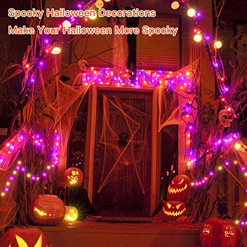 60 FT 180 LED Halloween Lights Decorations Lights