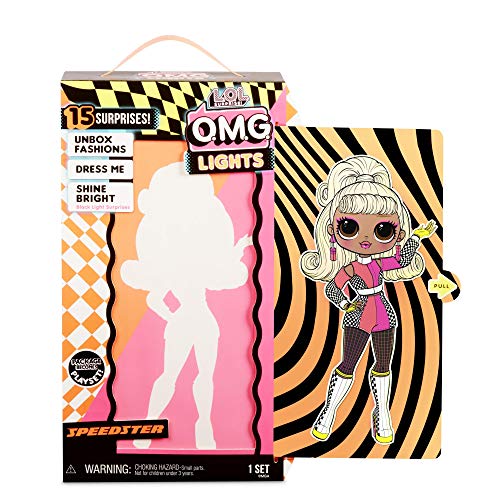 L.O.L. Surprise! O.M.G. Lights Speedster Fashion Doll w/ 15 Surprises, Multicolor