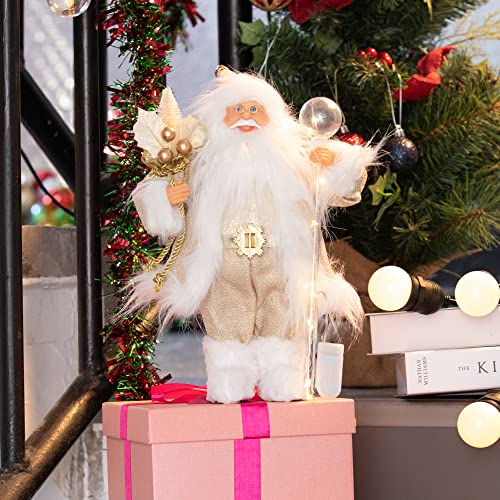 13.8inch Santa Claus Figurines for Christmas Decoration