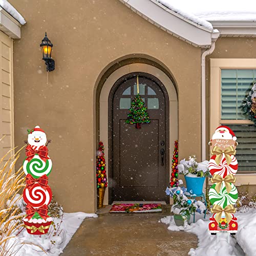 2 Pieces Christmas Yard Signs Decoration