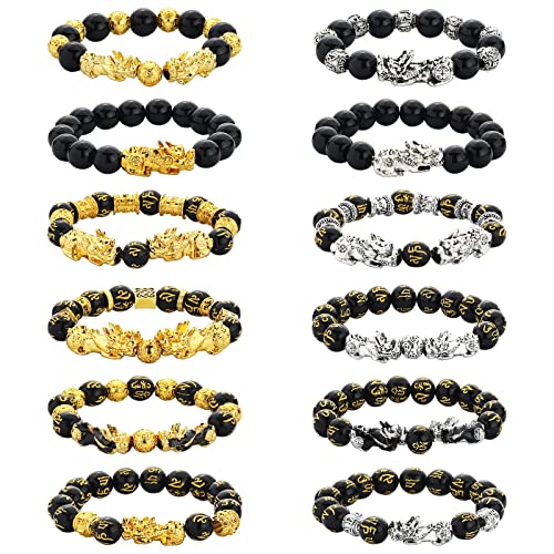 12 Pieces Feng Shui Bracelets Lucky Bracelet Temple Kai Guang  Amulet