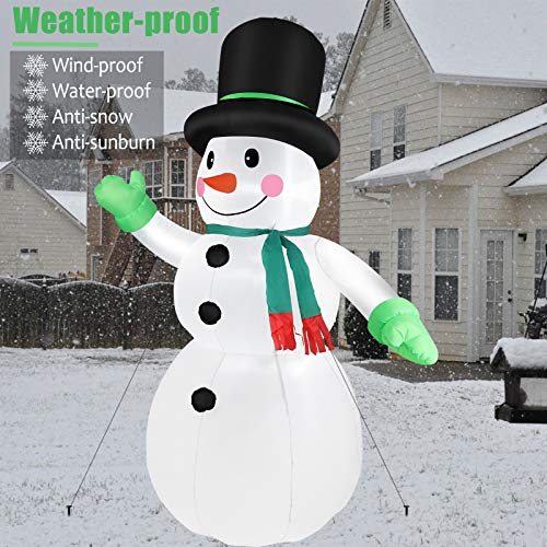 Snowman Christmas Blow Up  LED Lights IP44 Weather Proof Inflatables