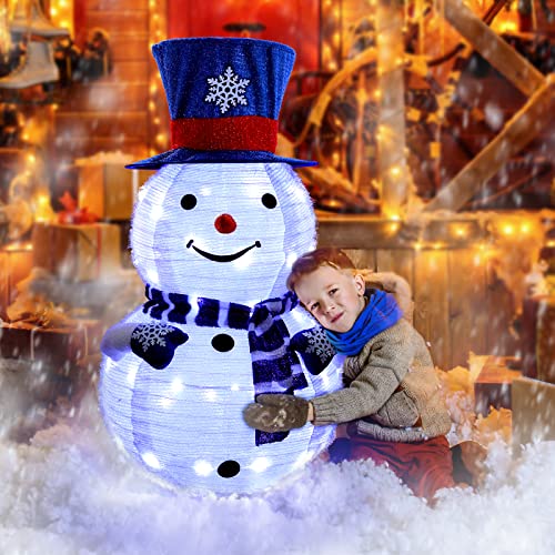 42 Inch Lighted Snowman