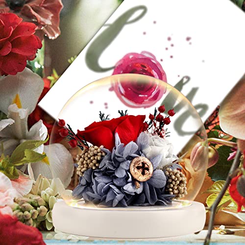 Light Up Fresh Preserved Flower Rose Gift