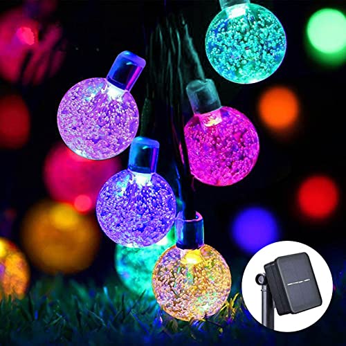 40 Feet Christmas Crystal Globe Solar String Lights - 100 Leds