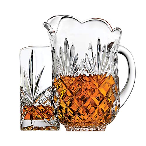 Pitcher 46oz w/ 5 Glass Sets, Clear