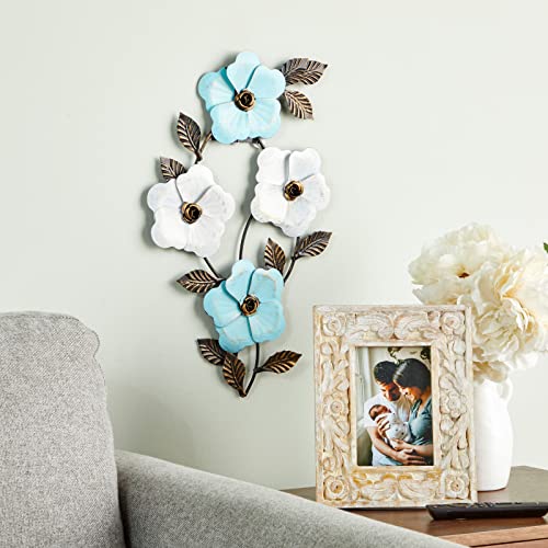 Metal Flower Wall Decor  (17 x 11.5 In)